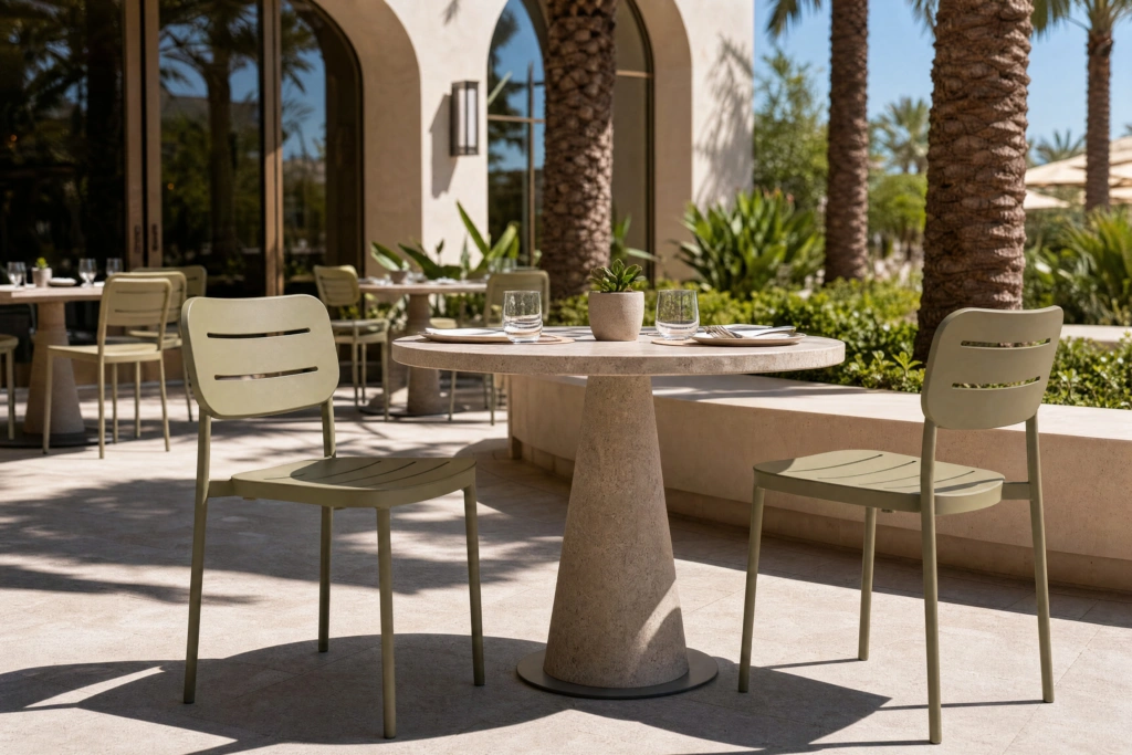 Oval Dining Chair – Slotted setting