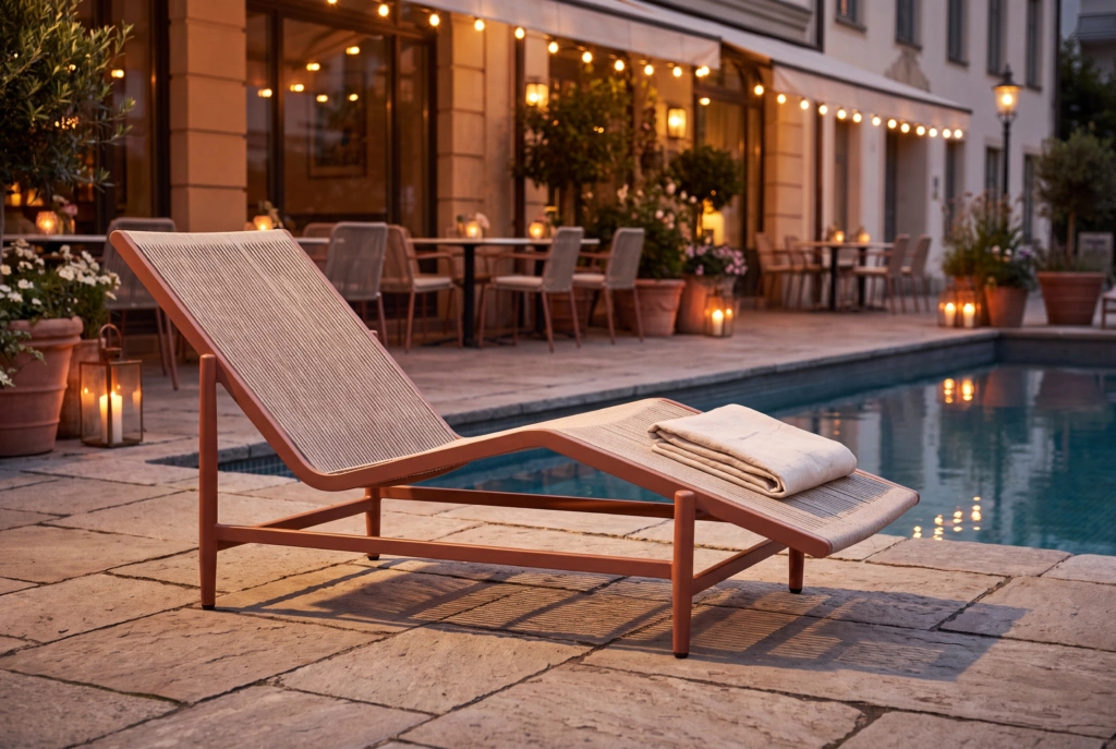 String Sunlounger setting