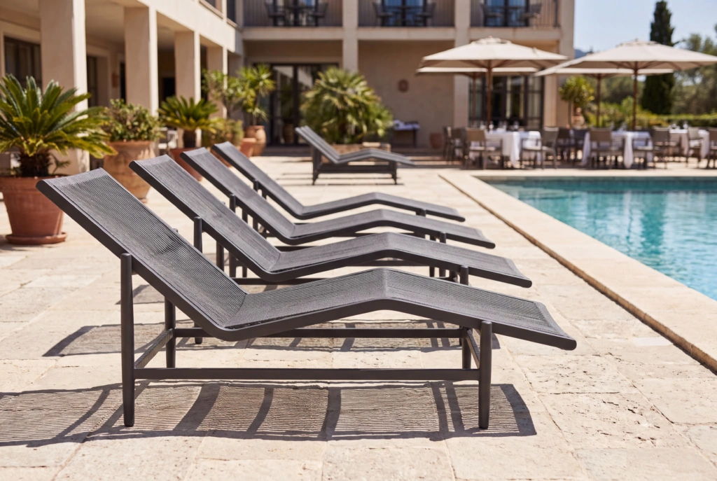 String Sunlounger setting