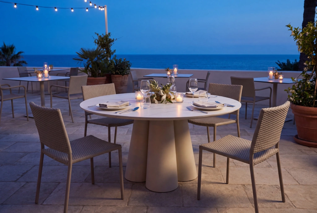 Cayenne Dining Table setting