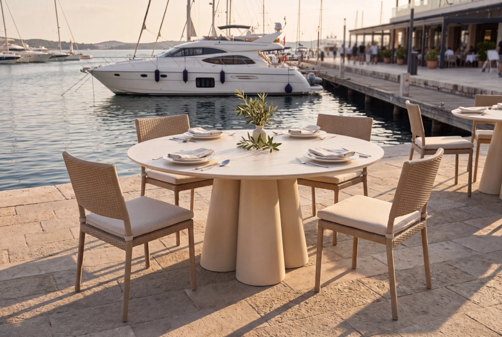 Cayenne Dining Table setting