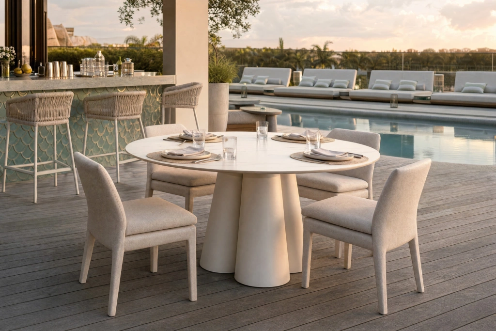 Cayenne Dining Table setting