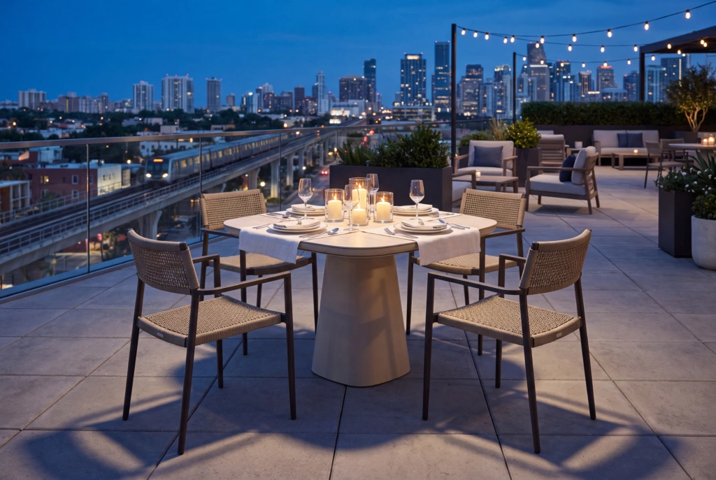 Maui Dining Table setting