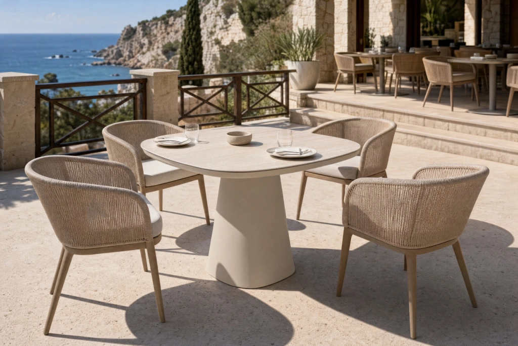 Maui Dining Table setting