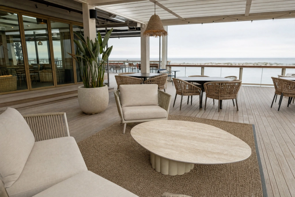Lotus Nesting Coffee Table Large setting