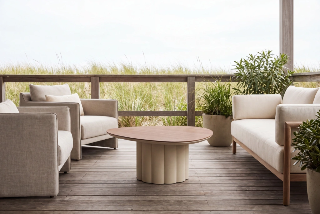 Lotus Nesting Coffee Table Small setting