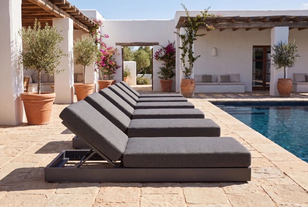 Palm Beach Sunlounger with Platform setting