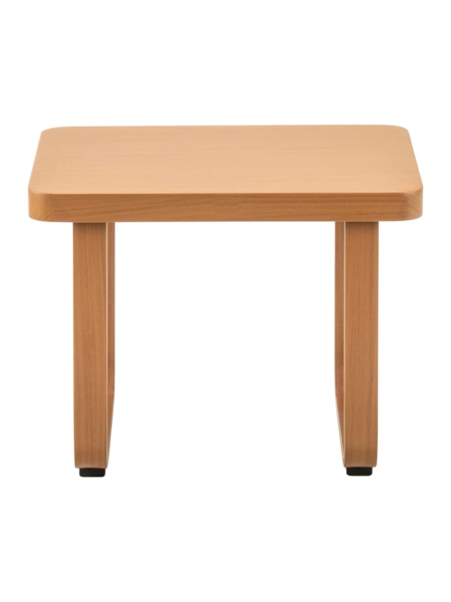 Palm Beach End Table - Teak Look Aluminum