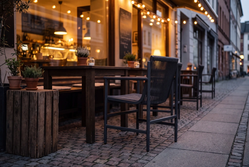 String A Dining Armchair setting