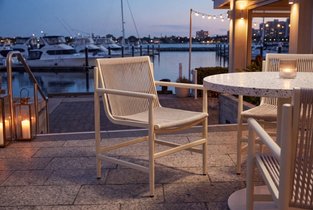 String A Dining Armchair setting