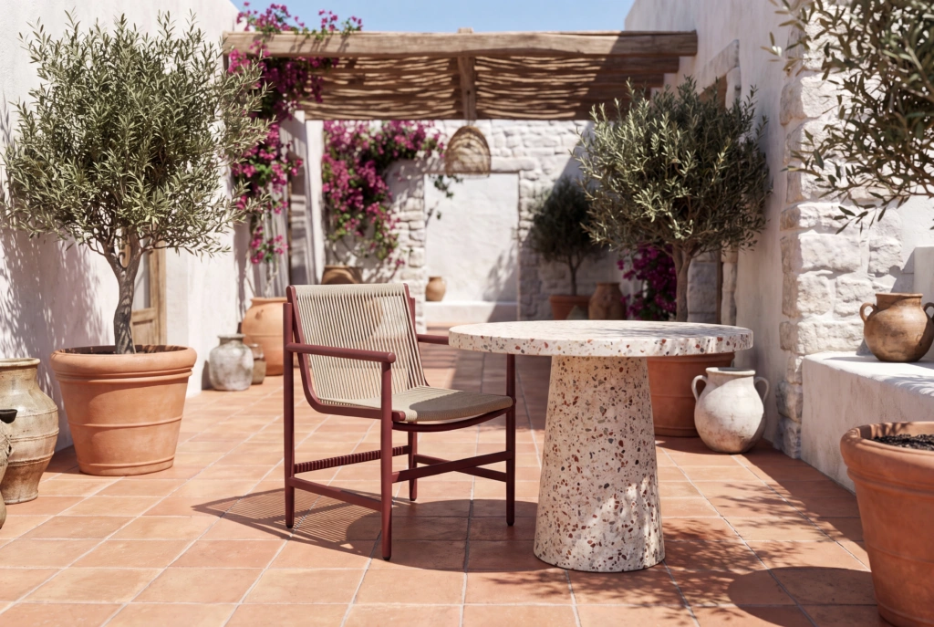String A Dining Armchair setting