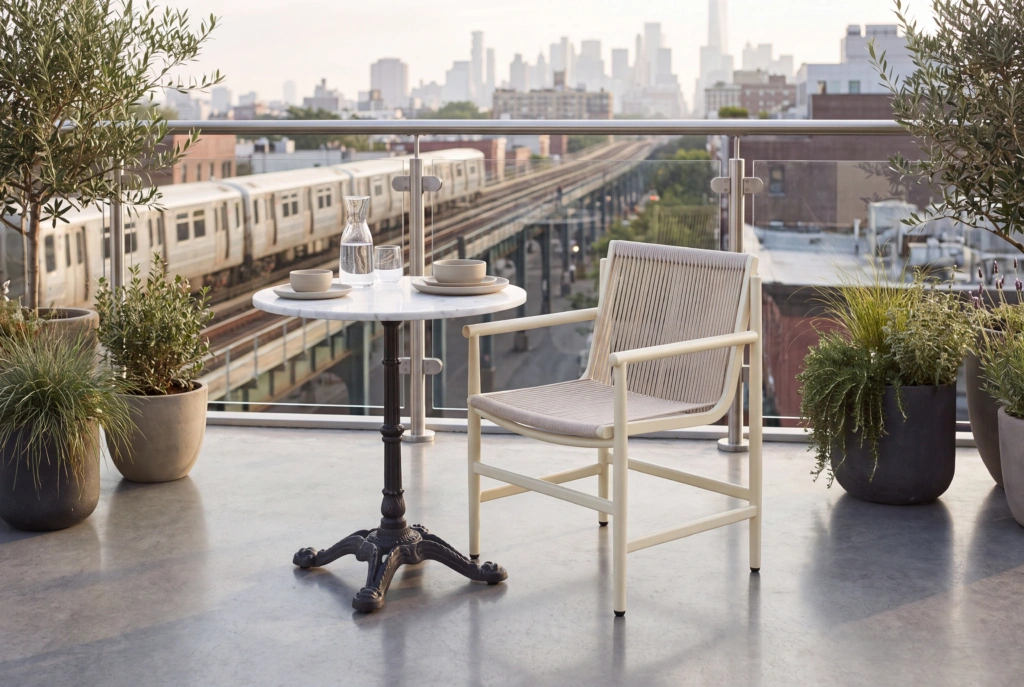 String A Dining Armchair setting