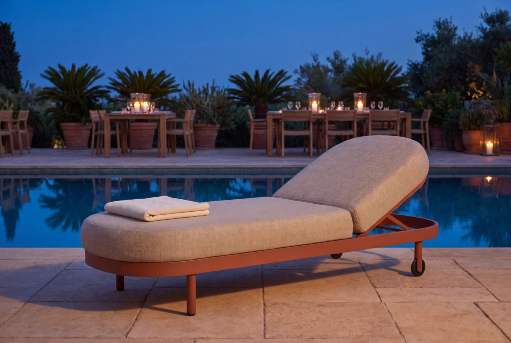 Jumbo Sunlounger + W setting