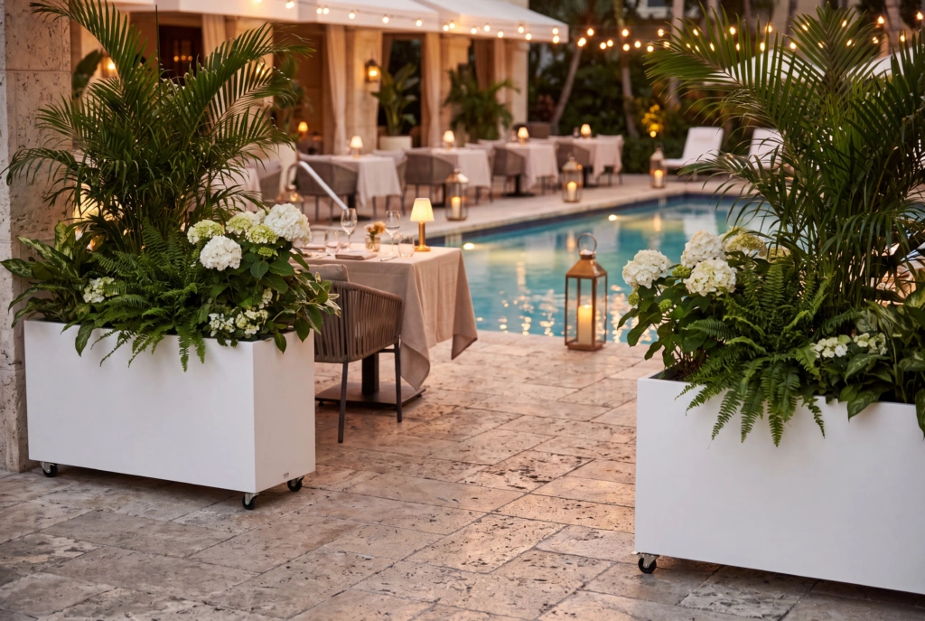 Lotus Planter Rectangle setting