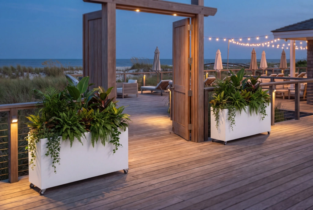Lotus Planter Rectangle setting