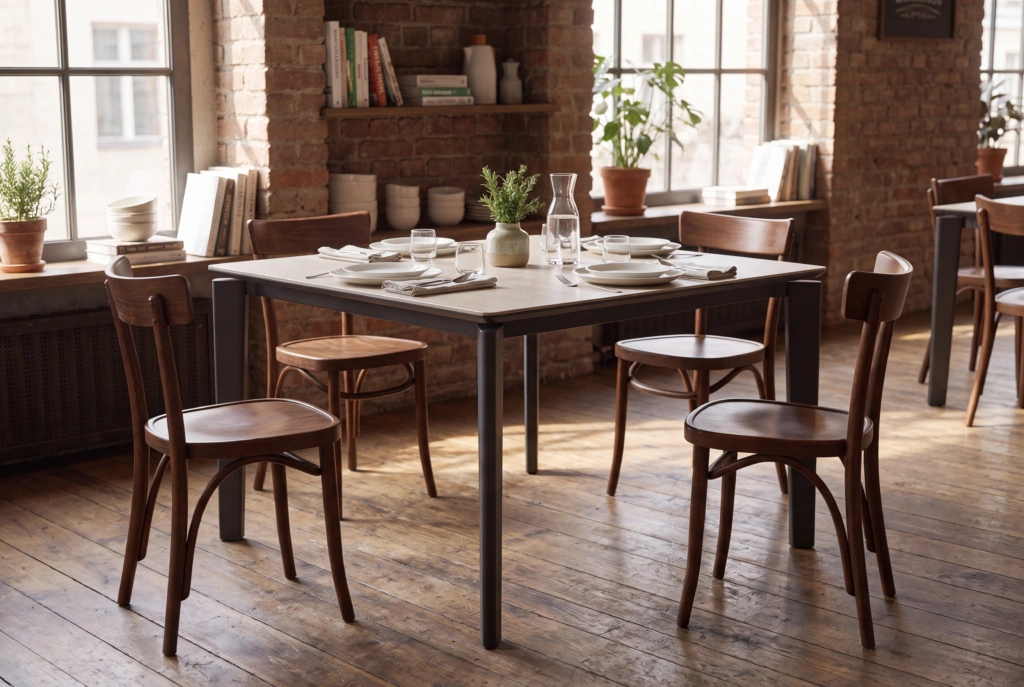 Bagel 58×58 Dining Table setting