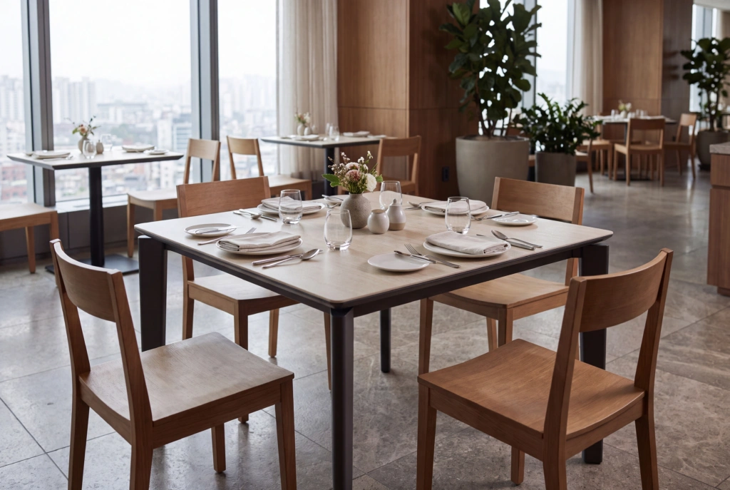 Bagel 58×58 Dining Table setting