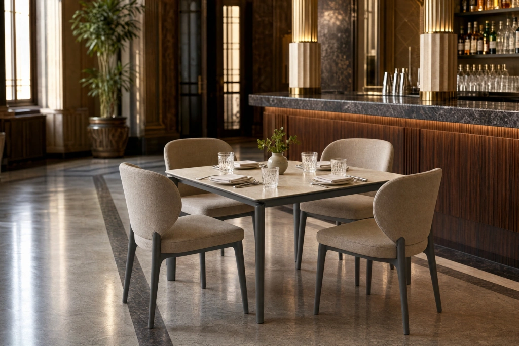 Bagel 58×58 Dining Table setting