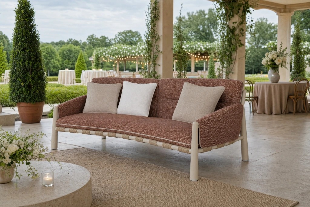 Kauai Curved 3-Seat Sofa setting