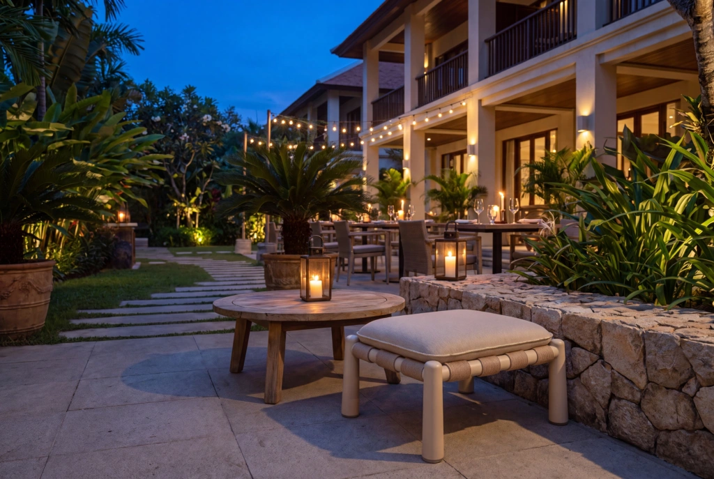 Kauai Footstool setting
