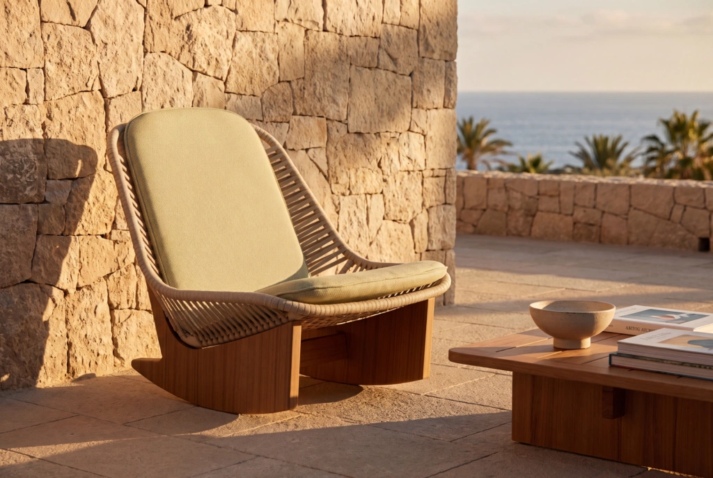 Clogs Rocking Lounge Chair setting