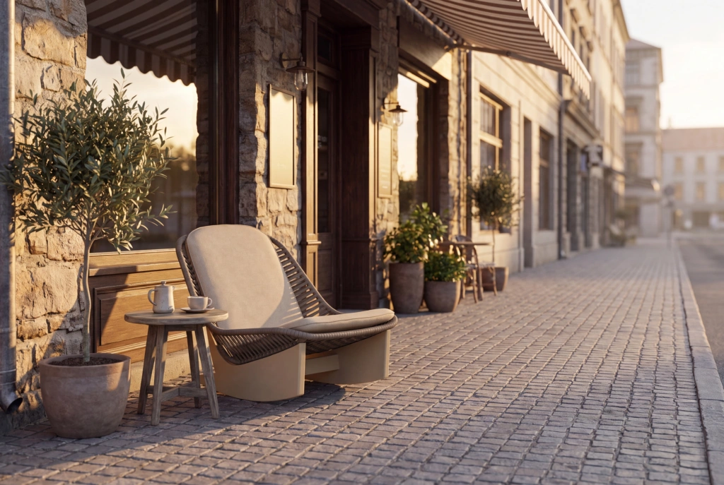 Clogs Rocking Lounge Chair setting