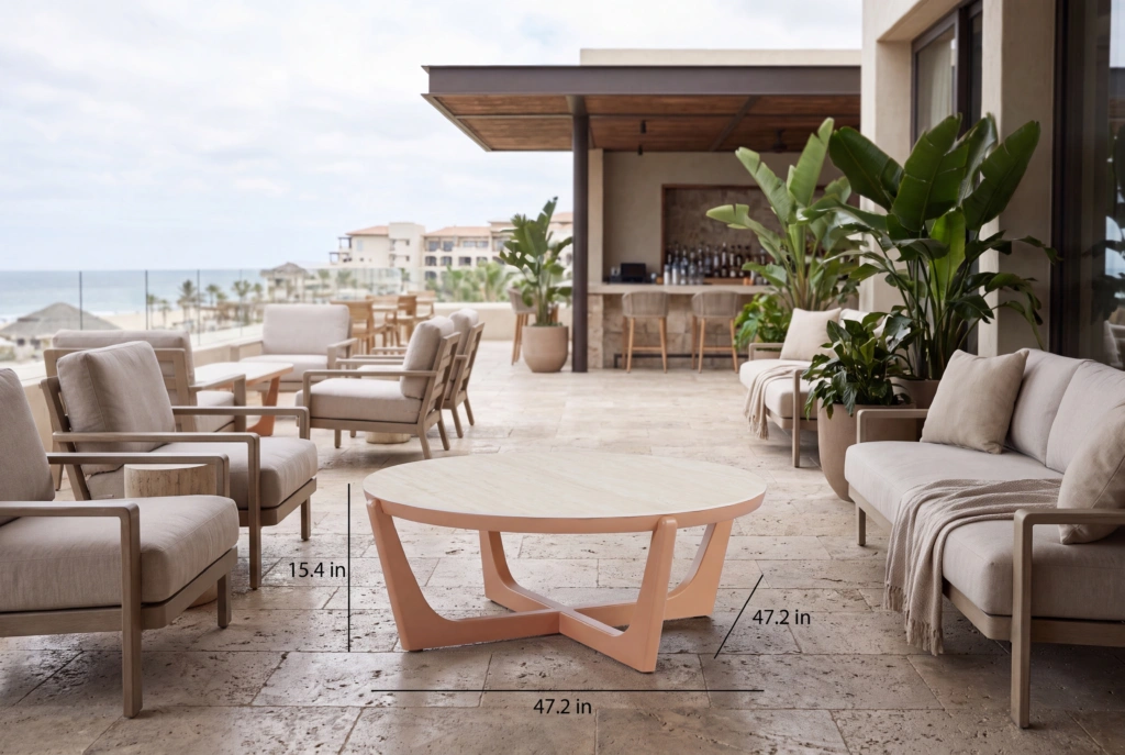 Float Coffee Table setting