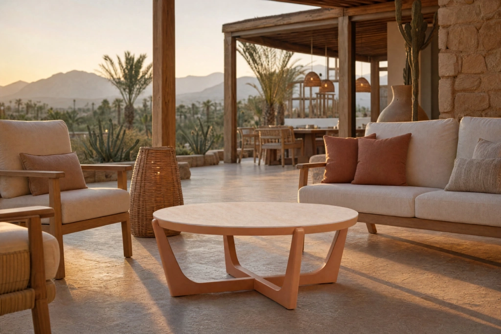 Float Coffee Table setting
