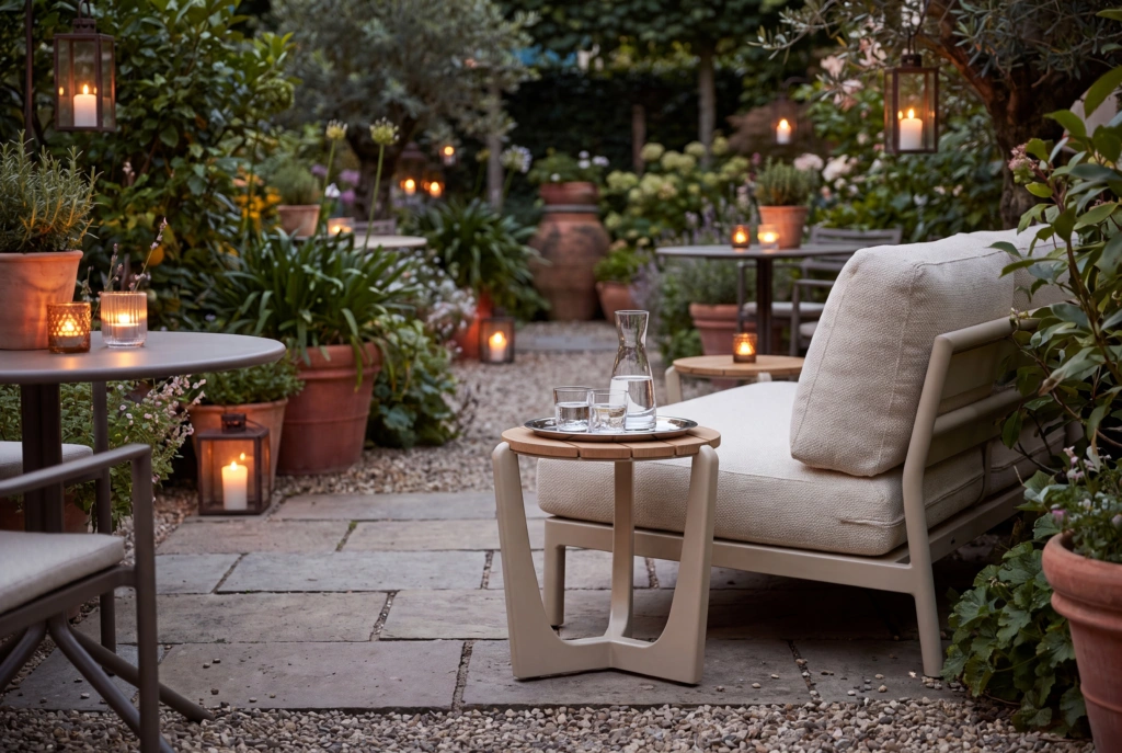 Float End Table setting