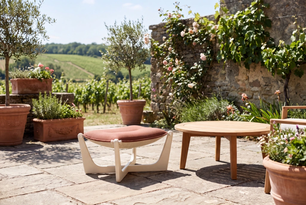 Float Footstool setting