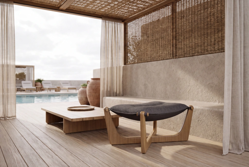 Float Footstool setting