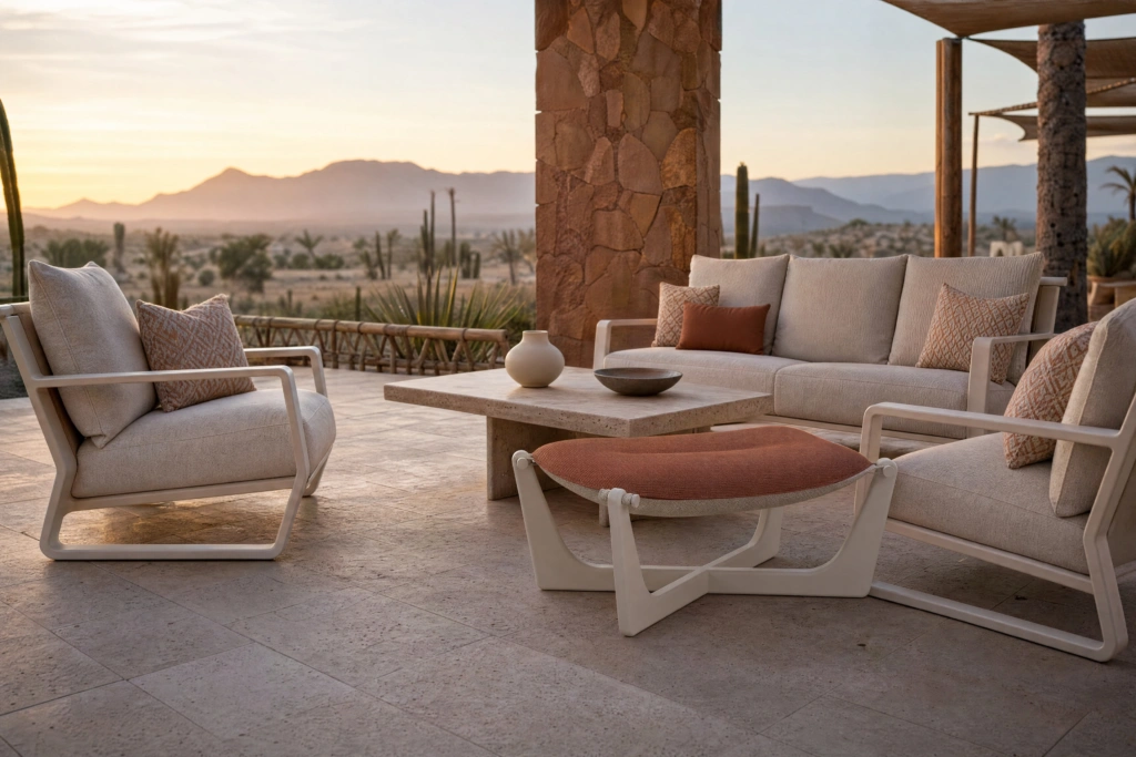 Float Footstool setting