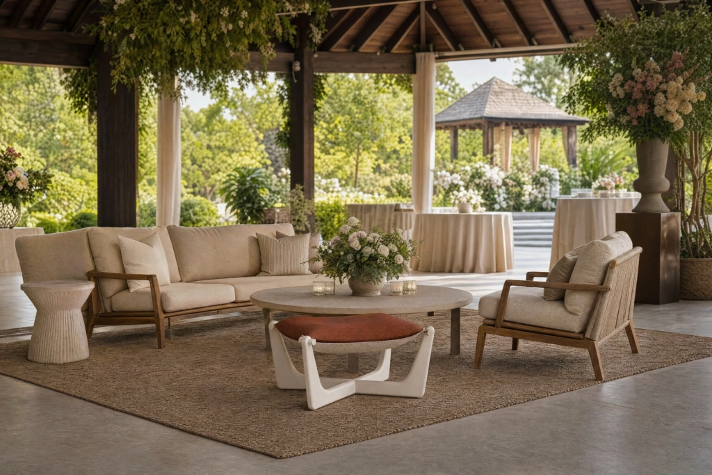Float Footstool setting