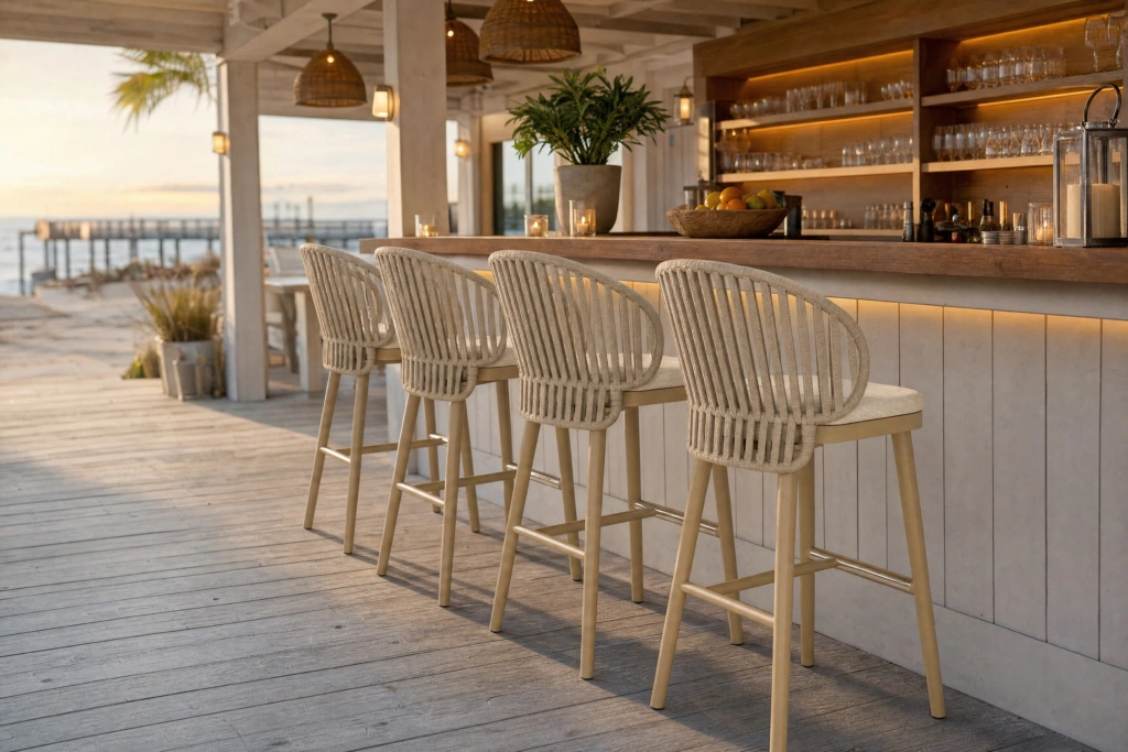 Jumbo B Barstool with Strap setting