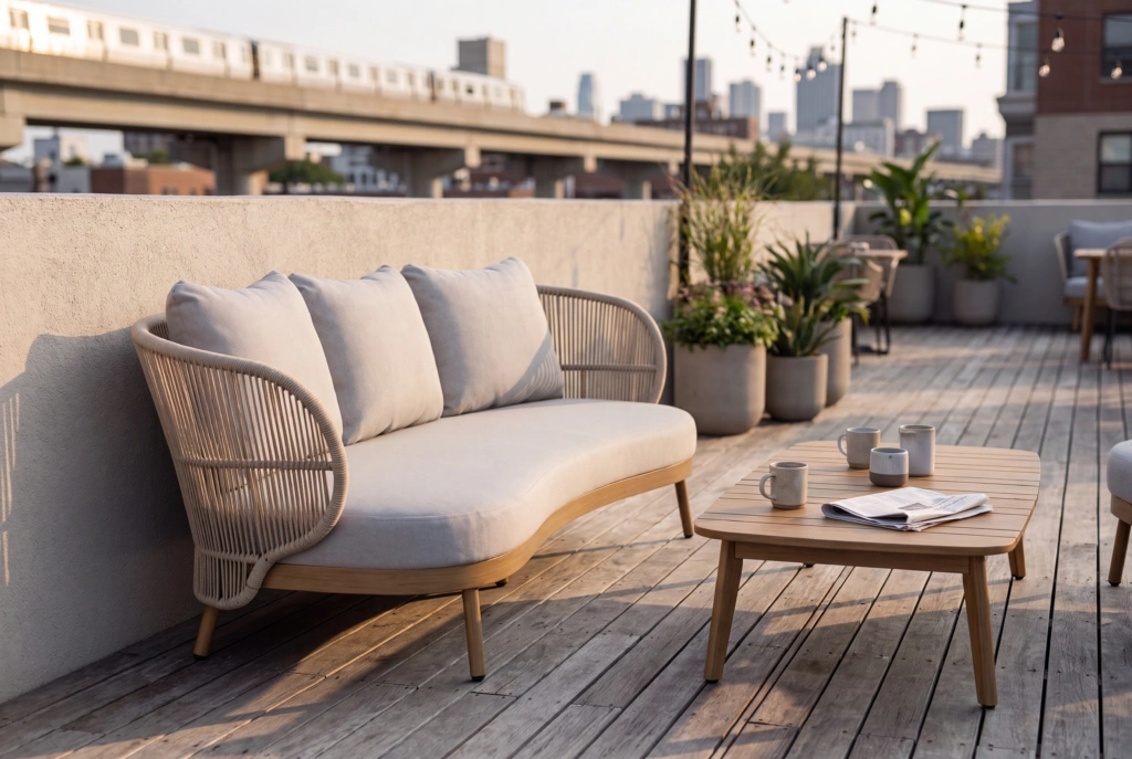 Jumbo Curved 2-Seat Sofa setting