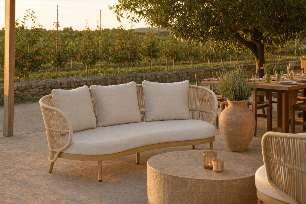 Jumbo Curved 2-Seat Sofa setting