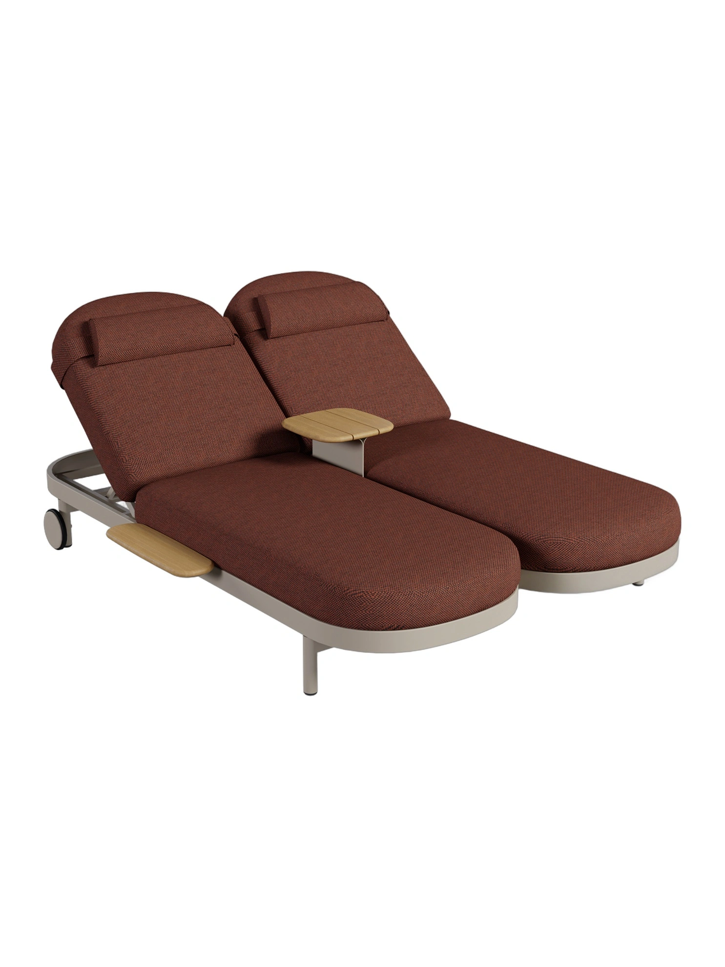 Jumbo Double Sunlounger + W + Tray Jumbo Double Sunlounger + W + Tray
