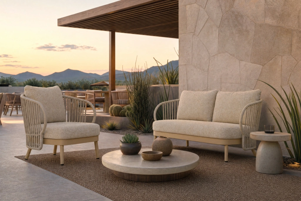 Jumbo Lounge Armchair with Strap setting