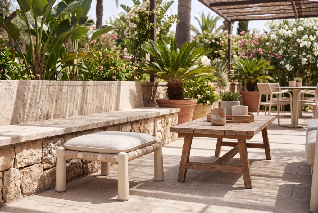 Kauai Footstool setting