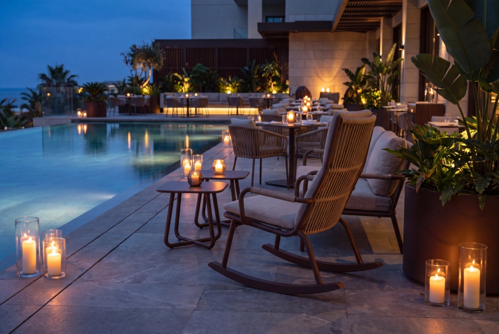Loop Lounge Armchair Rocking setting