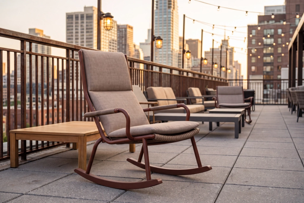Loop Lounge Armchair Rocking setting