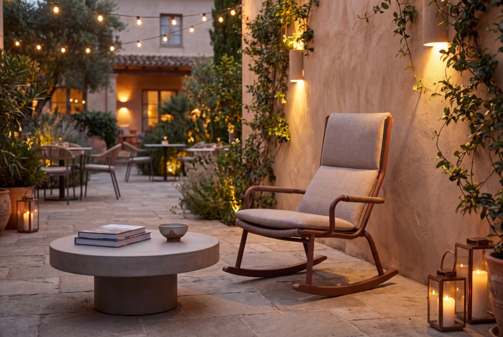 Loop Lounge Armchair Rocking setting