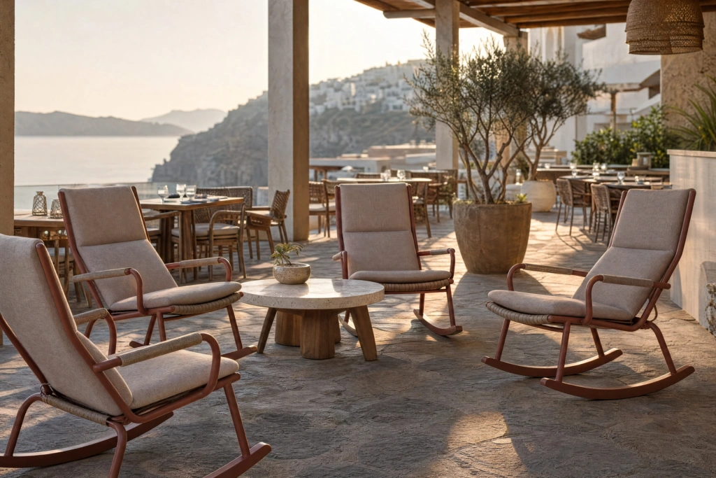 Loop Lounge Armchair Rocking setting