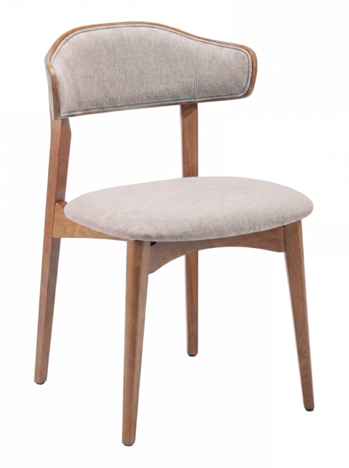 RV Lucci UPH chair in Maple Ash wood finish with upholstered seat and back