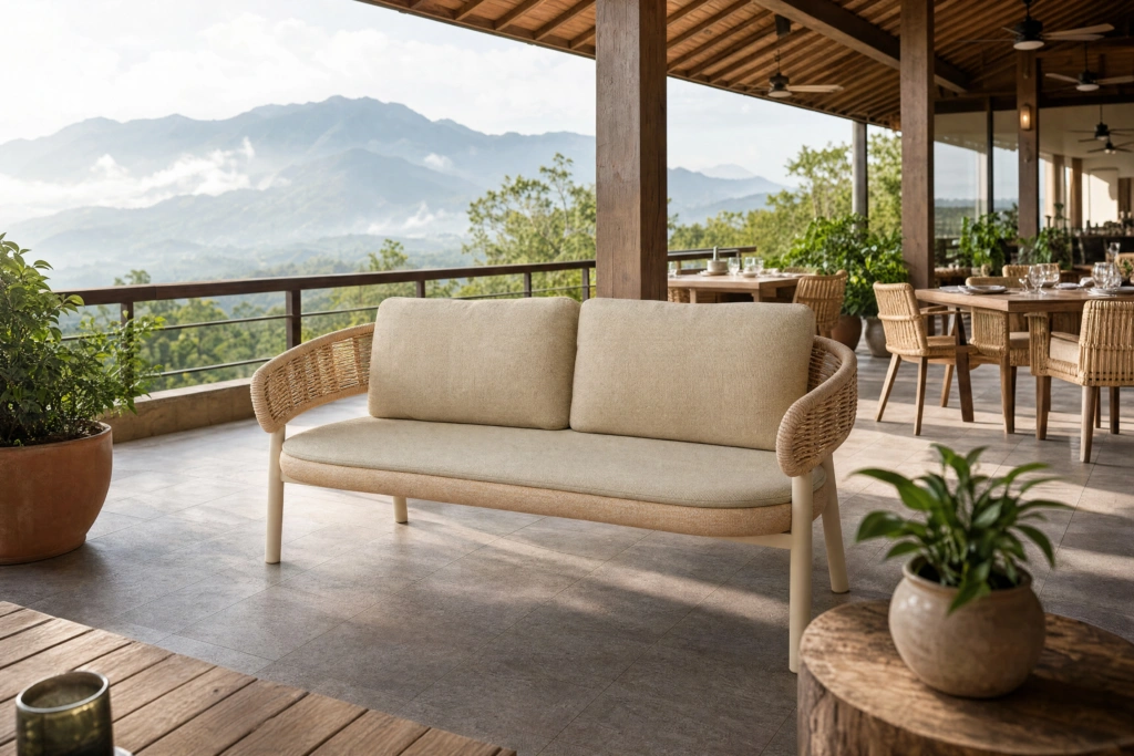 Shell 2-Seat Sofa setting