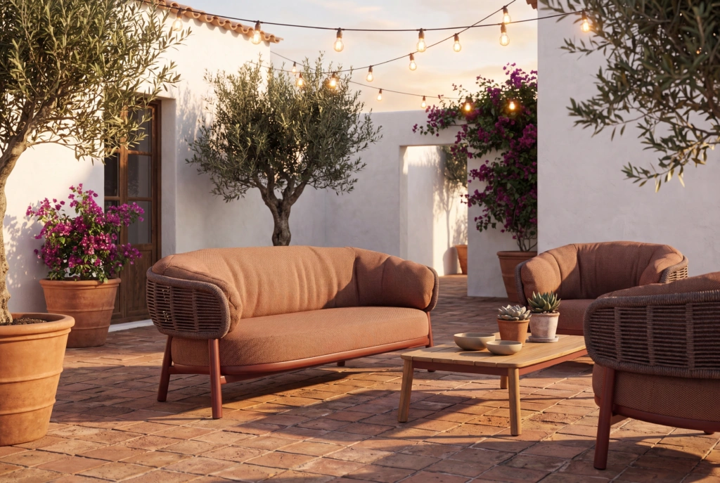 Shell 2-Seat Sofa Upholstered setting