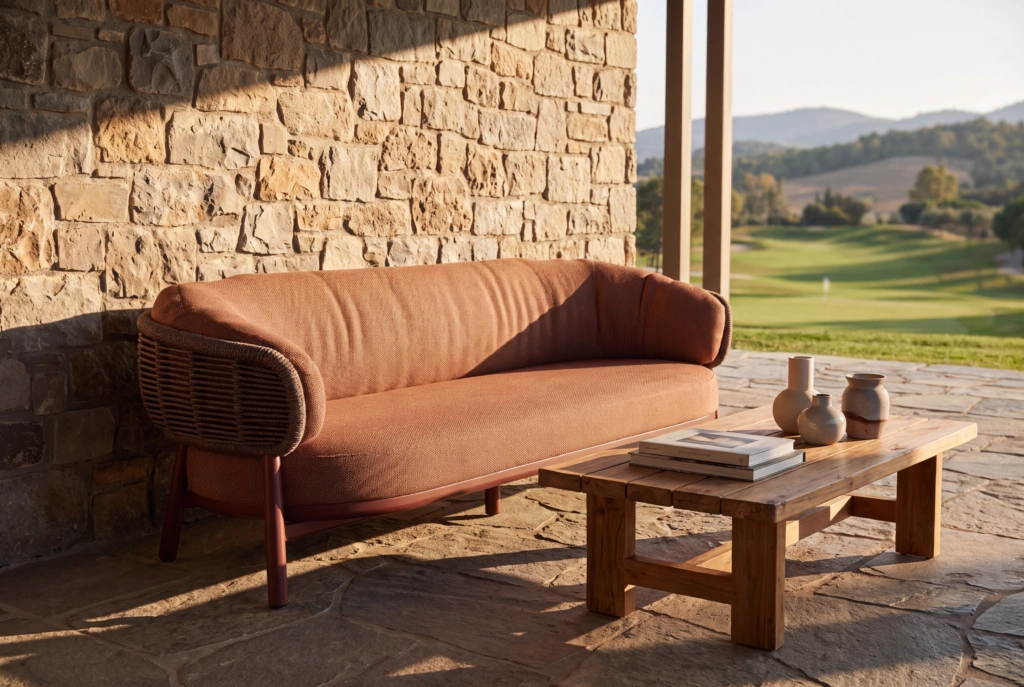 Shell 3-Seat Sofa Upholstered setting