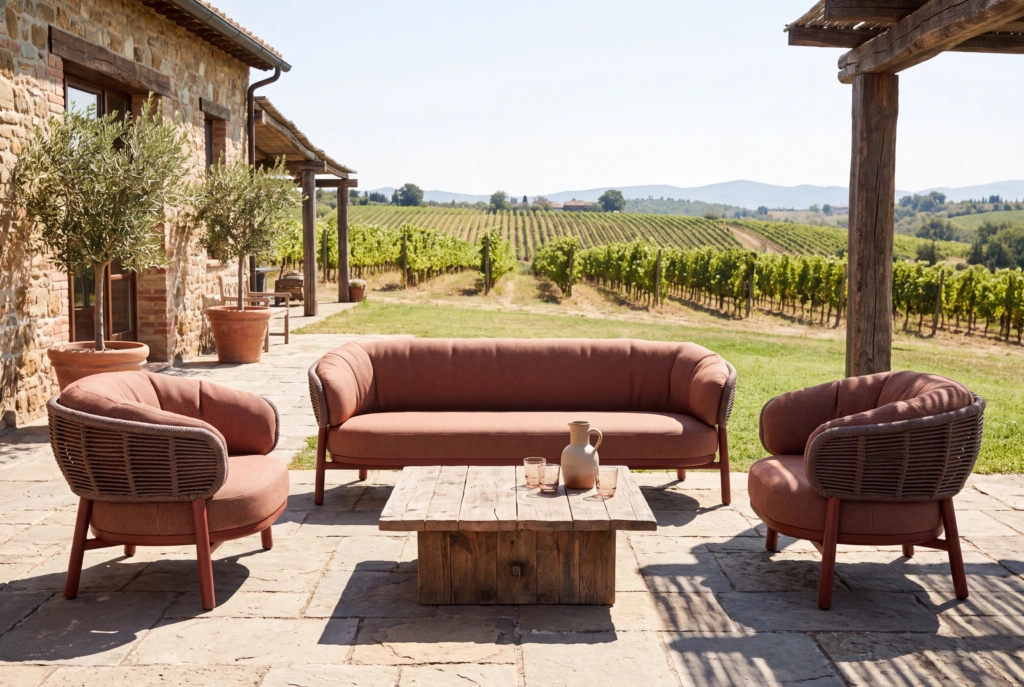 Shell 3-Seat Sofa Upholstered setting