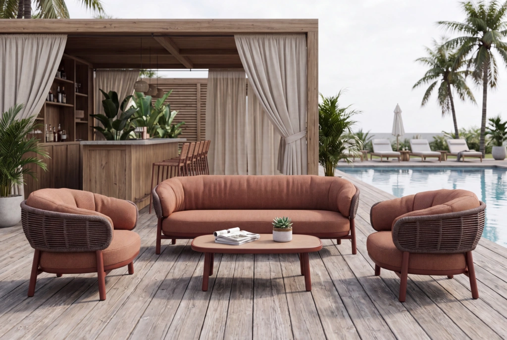 Shell 3-Seat Sofa Upholstered setting