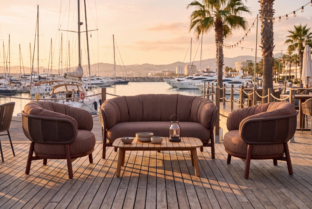 Shell Lounge Upholstered setting